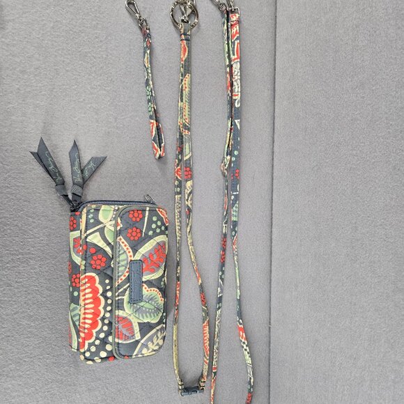 Vera Bradley Wristlet/Wallet, Multicolor, 3 compartment, 3 strap lengths, zipper - Picture 12 of 16